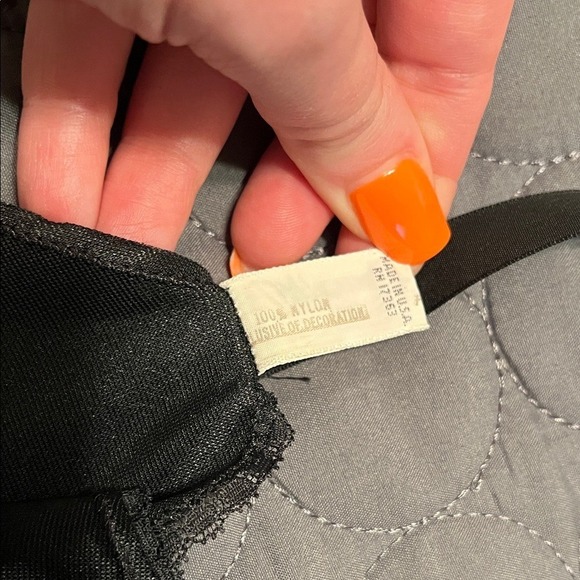 Komar Vintage Chemise Classic Nylon Slip Plus Size Black Nightgown Nightie XL - Picture 6 of 9